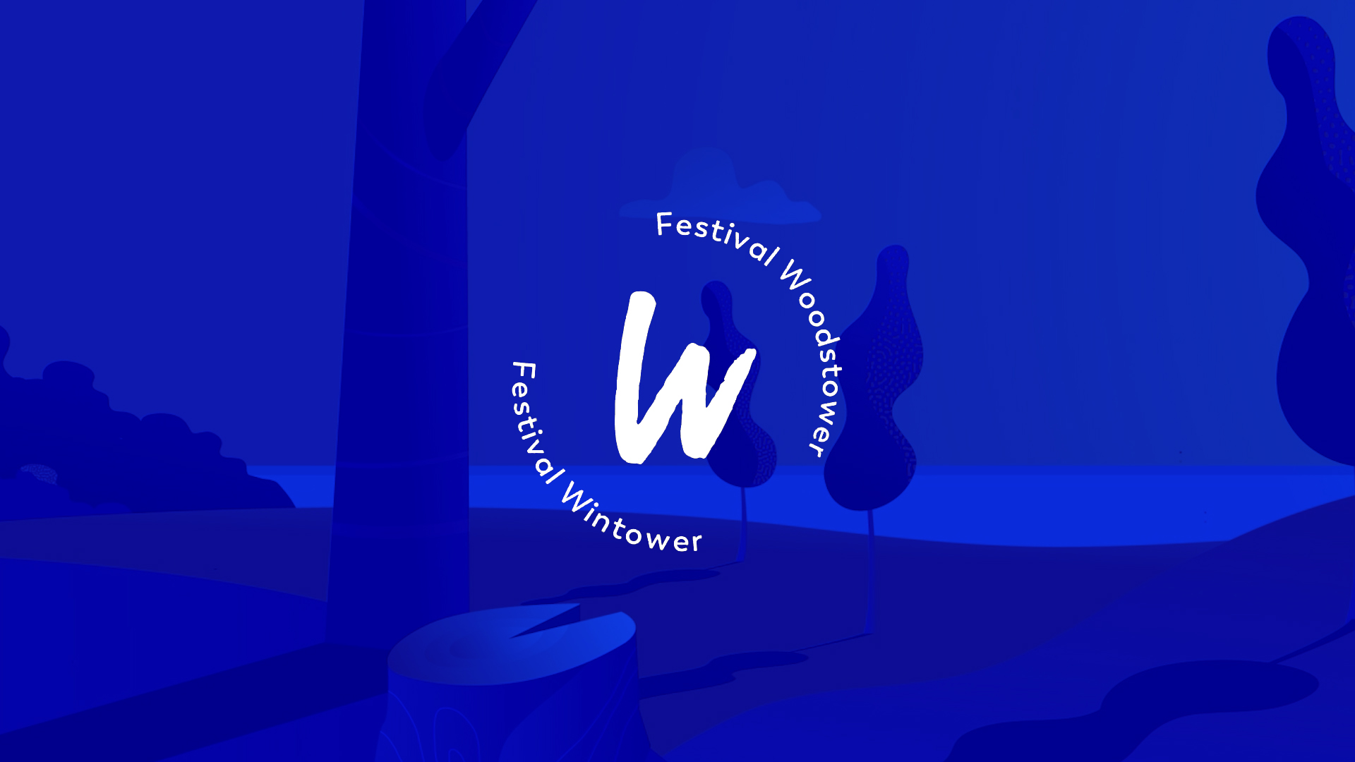 Image illustration tirée d'une animation 2D d'un projet motion design d'un teaser pour le festival woodstower à Lyon