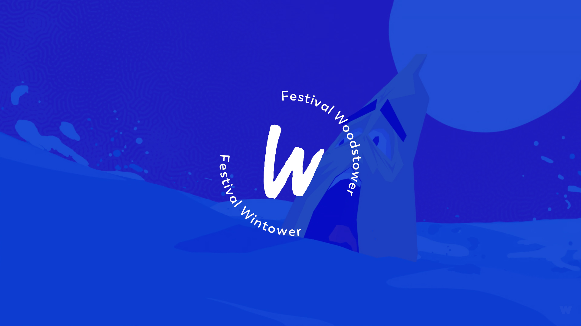 Image illustration tirée d'une animation 2D d'un projet motion design d'un teaser pour le festival woodstower à Lyon