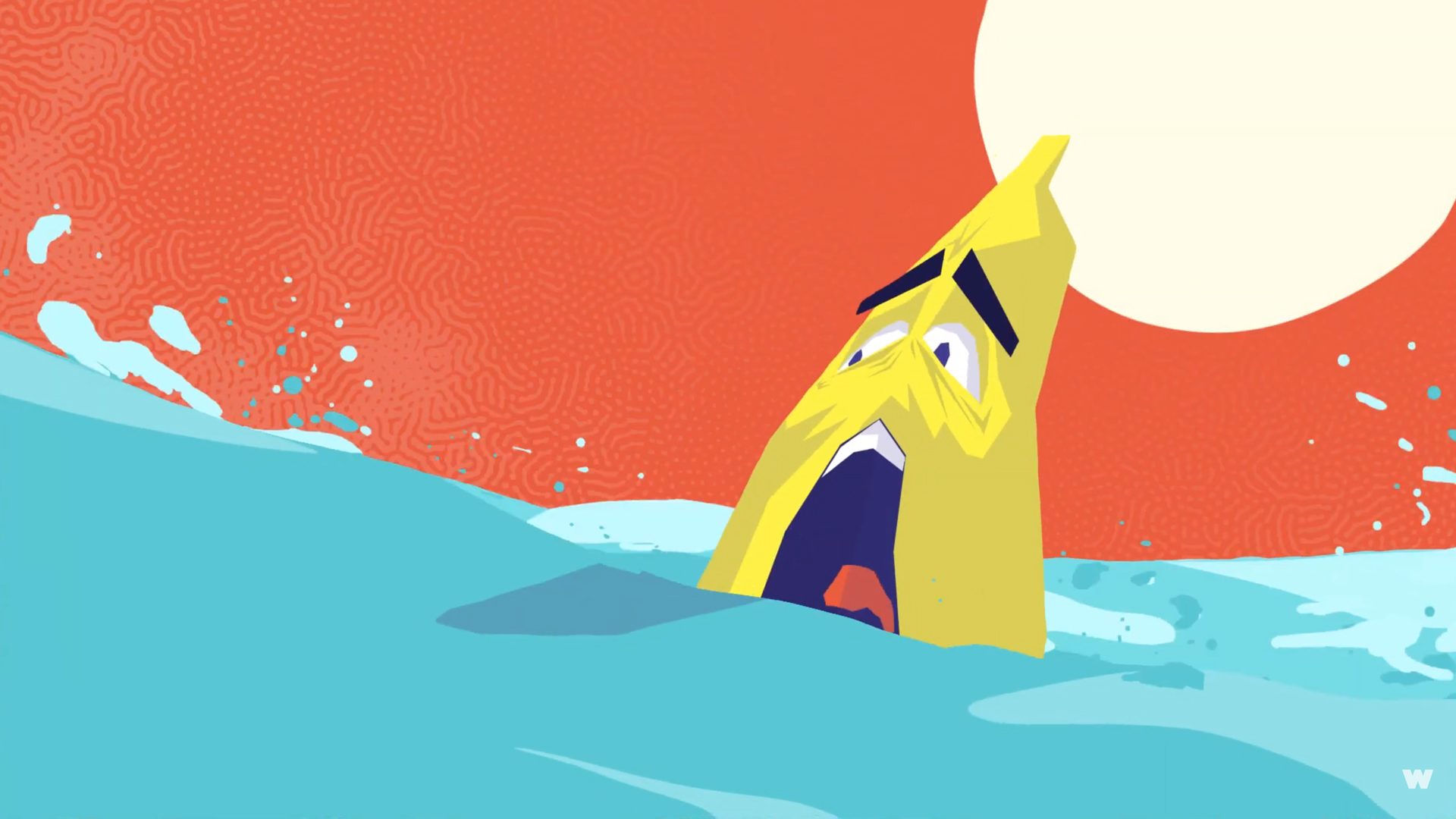 Image illustration tirée d'une animation 2D d'un projet motion design d'un teaser pour le festival woodstower à Lyon